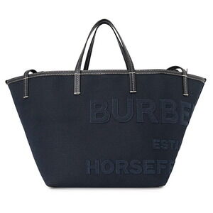 Burberry Horseferry Beach Tote Bag Shoulder MN